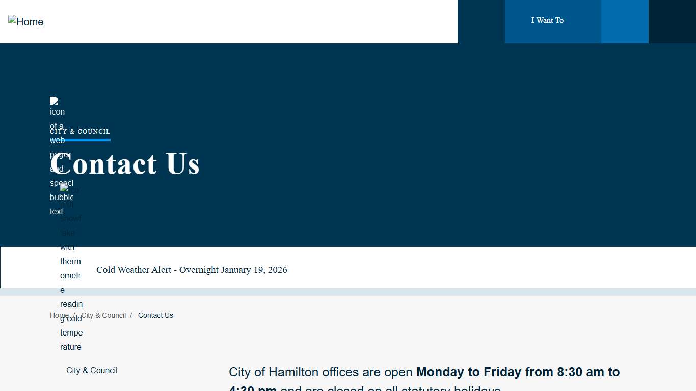 Contact Us | City of Hamilton